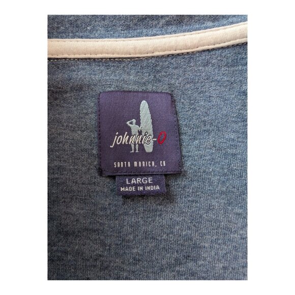 johnnie-O Sully Quarter Zip Pullover in White, Size Large - Picture 5 of 13